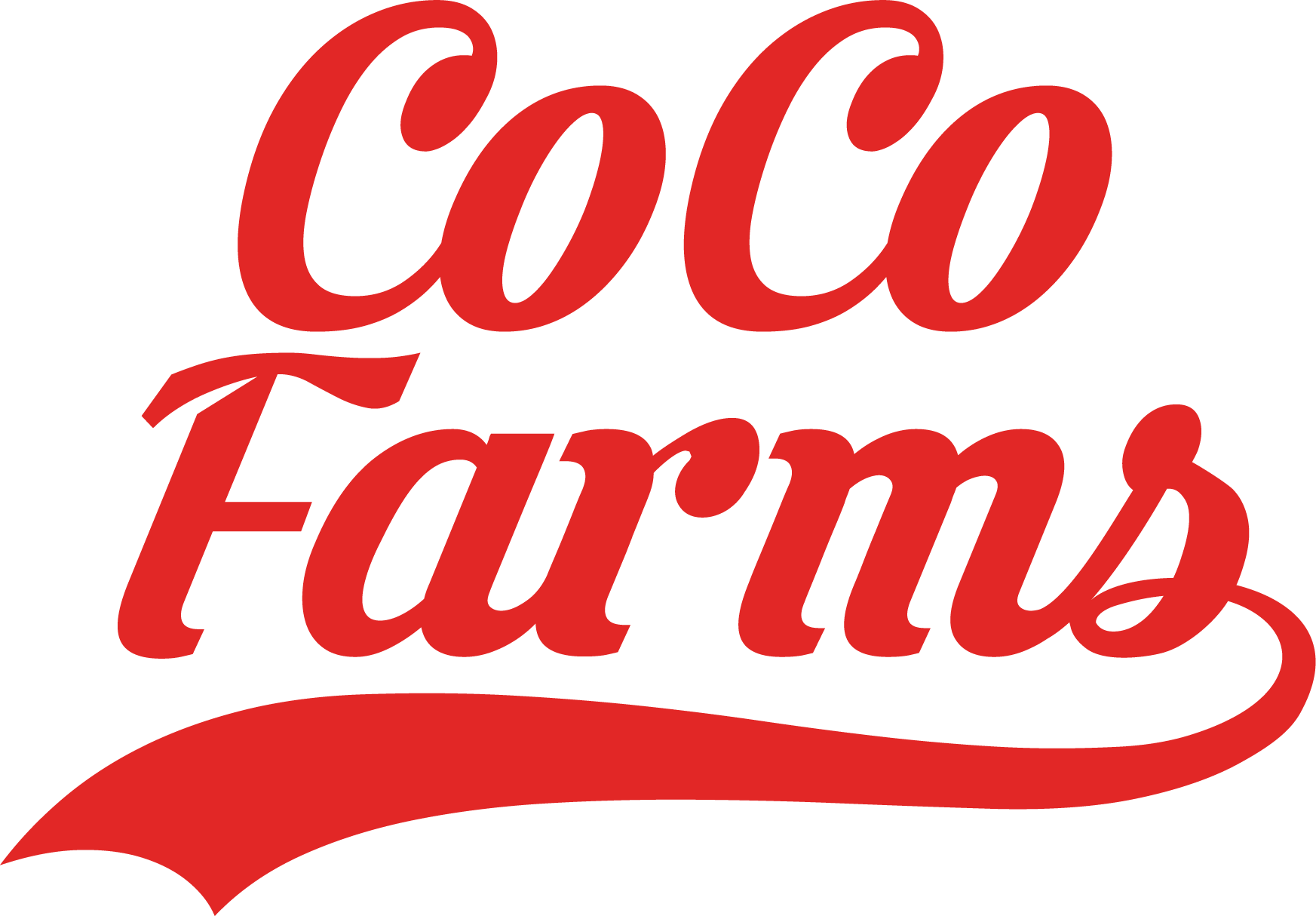 CoCo Farms Logo Stacked Red